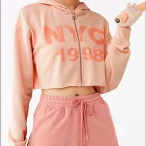 NYC Active wear crop top jacket